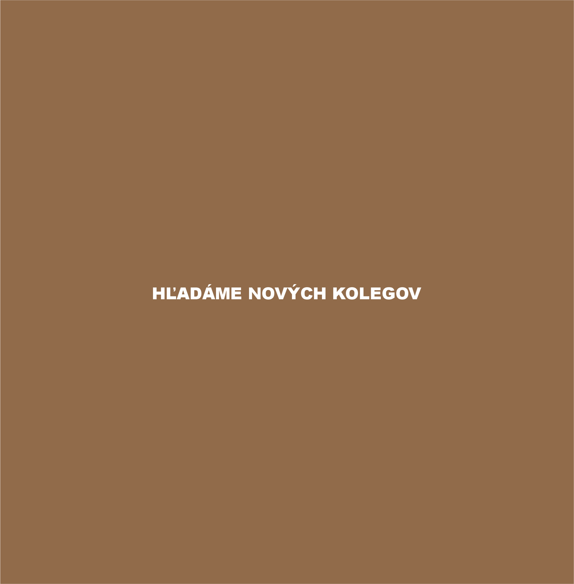 Hľadáme nových kolegov